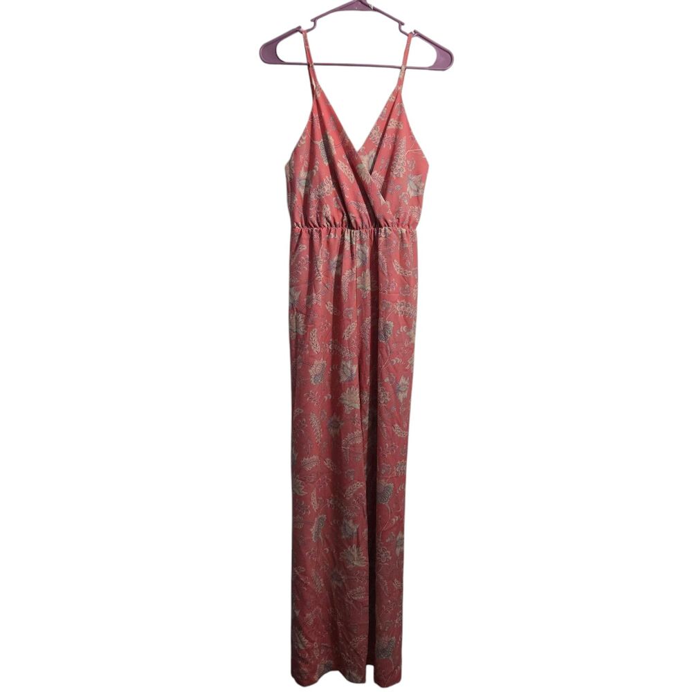 BooHoo Jumpsuit Women 6 Paisley Print Wrap Strappy Wide Leg NWT